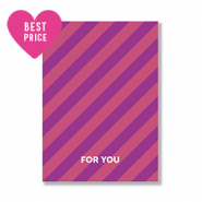 Tarjetas para joyería "For you" Púrpura-rosa