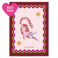 Tarjetas para joyería "you got this" Rojo
