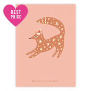 Tarjetas para joyería "Merry Christmas" Rosa