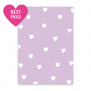 Tarjetas para joyería corazón Lila