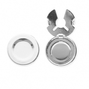 Cubrebotones de latón Eco-brass® Plateado
