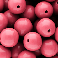 DQ Abalorios acrílicos 20 mm brillante Pink lemonade 16-1735 TCX