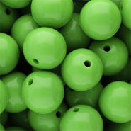 DQ Abalorios acrílicos 18 mm brillante Vibrant green 16-6339 TCX