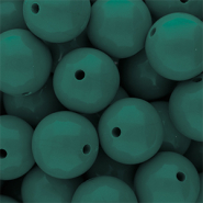 DQ Abalorios acrílicos 18 mm brillante Mediterranea green 19-4517 TCX