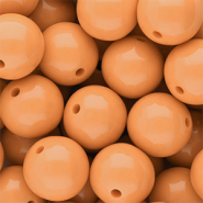 DQ Abalorios acrílicos 18 mm brillante Chamois orange 15-1145 TCX