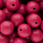 DQ Abalorios acrílicos 16 mm brillante Fuchsia 17-2031 TCX