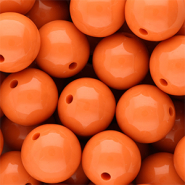 DQ Abalorios acrílicos 16 mm brillante Orange peel 16-1359 TCX
