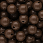 DQ Abalorios acrílicos 12 mm brillante Cappuccino brown 19-1220 TCX
