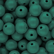 DQ Abalorios acrílicos 12 mm brillante Mediterranea green 19-4517 TCX