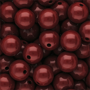 DQ Abalorios acrílicos 12 mm brillante Salsa red 18-1657 TCX