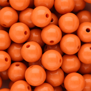 DQ Abalorios acrílicos 12 mm brillante Orange peel 16-1359 TCX