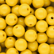 DQ Abalorios acrílicos 12 mm brillante Vibrant yellow 13-0858 TCX
