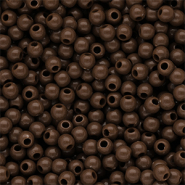DQ Abalorios acrílicos 4 mm brillante Cappuccino brown 19-1220 TCX
