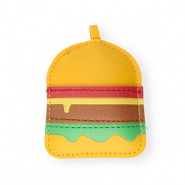 Colgantes llamativos hamburguesa Amarillo oscuro-verde-marr&oacute;n-rojo