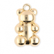 Colgantes met&aacute;licos oso Dorado