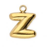Colgantes Acero Inox letra Z Dorado