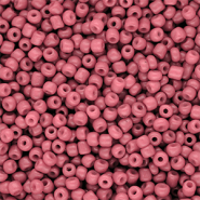 Rocalla cristal 8/0 (3mm) Rosa salm&oacute;n
