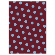 BY31&reg; Tarjetas para joyer&iacute;a con puntos Rojo caoba-azul claro