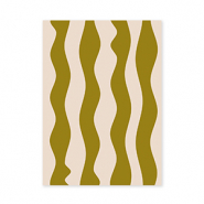 BY31&reg; Tarjetas para joyer&iacute;a olas Verde oliva-crema
