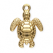 Colgantes Acero Inox tortuga Dorado