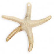 Colgantes acrílicos estrella de mar Beige-marrón