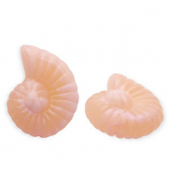 Abalorios acrílicos concha Rosa salmón