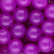 DQ® Abalorios acrílicos 16 mm brillante Púrpura