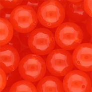DQ® Abalorios acrílicos 16 mm brillante Rojo bermellón