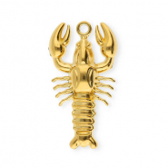 Colgantes Acero Inox langosta Dorado