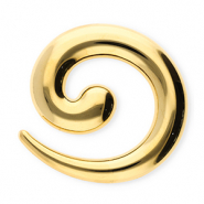 Broches llamativos in acero inox espiral Dorado