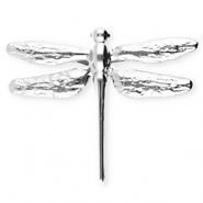 Broches llamativos in acero inox lib&eacute;lula Plateado