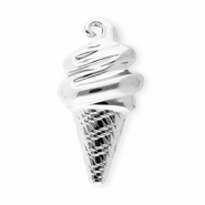 Broches llamativos in acero inox paleta de hielo Plateado
