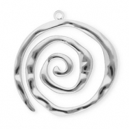 Colgantes Acero Inox esprial Plateado