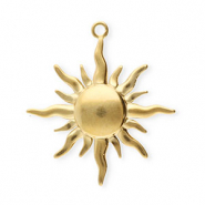 Colgantes Acero Inox sol Dorado