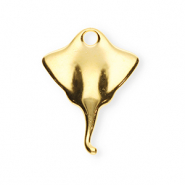 Colgantes met&aacute;licos DQ mantarraya Dorado (sin n&iacute;quel)