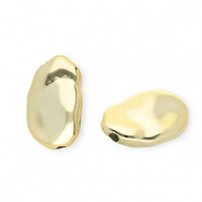 Abalorios acr&iacute;lico irregular Dorado