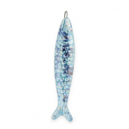 Colgantes de cer&aacute;mica griega DQ&reg; sardina Azul
