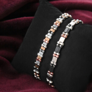 Set de inspiraciones Pulsera y pendientes con abalorios hematita