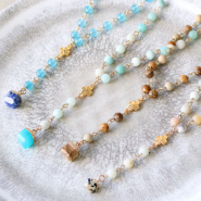 Set de inspiraciones Crea elegantes collares con colgantes de piedra natural