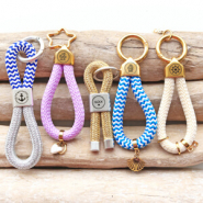 Set de inspiraciones DIY: Llaveros modernos con cordón estilo marino