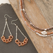Set de inspiraciones Inspiración: Así puedes crear collares y pendientes con abalorios facetados