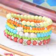 Set de inspiraciones Inspiración para pulseras de verano con abalorios acrílicos