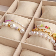 Set de inspiraciones Inspiración en joyería con perlas de agua dulce de imitación