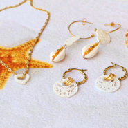 Set de inspiraciones Diseña hermosas joyas con colgantes de concha