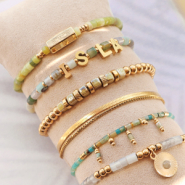 Set de inspiraciones Ideas para diseñar pulseras con piedras naturales disco