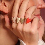 Set de inspiraciones Cómo combinar anillos de acero inoxidable con corazón