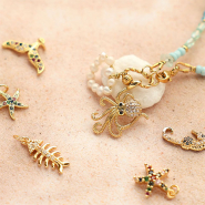 Set de inspiraciones Crea joyas con un toque marino con los colgantes en metal TQ latón