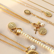 Set de inspiraciones Crea collares de moda con dijes y colgantes de acero inoxidable