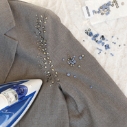 Set de inspiraciones Ideas de estilismo con piedras strass Hotfix y cadena de strass