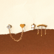 Set de inspiraciones Completa tu colección con piercings de acero inox
